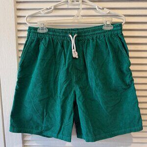 Noah Corduroy Shorts M Teal
